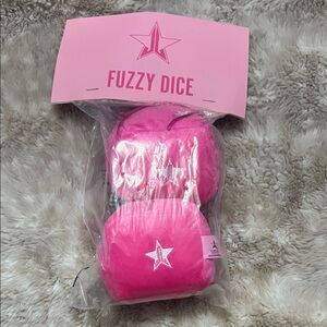 Pink Fuzzy Dice from Jeffree Star ⭐️